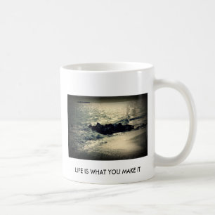 DAS LEBEN IST, WAS SIE ES MACHEN KAFFEETASSE
