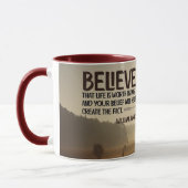 Das Leben ist wert zu leben Tasse (Links)