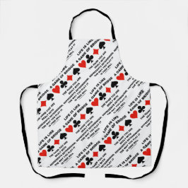 Das Leben ist wie das Spiel Bridge Determinismus f Schürze