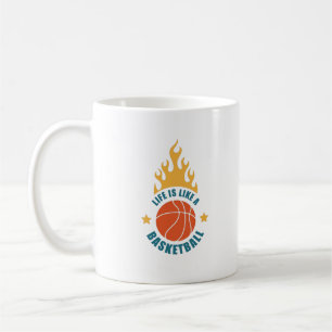 Das Leben ist wie ein Basketball Kaffeetasse
