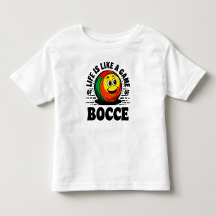 Das Leben ist wie ein Boccia-Spiel Retro Vintage-G Kleinkind T-shirt