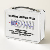 Das Leben ist wie ein Dopplereffekt Waves Physics  Metall Brotdose (Rückseite)