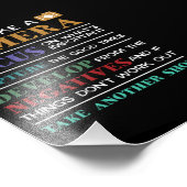 Das Leben ist wie ein Fotograf Fotodruck (Ecke)