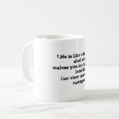 Das Leben ist wie ein Hundeschlittenrennen, Kaffeetasse (Vorderseite Links)