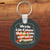 Das Leben ist wie ein Jar Jalapenos...Schlüsselanh Schlüsselanhänger (Vorderseite)