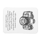 Das Leben ist wie ein Kamerakzept Magnet (Horizontal)