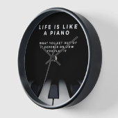 Das Leben ist wie ein Klavier Inspiration Uhr (Winkel)