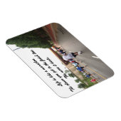 Das Leben ist wie ein Marathonmagnet Magnet (Rechte Seite)