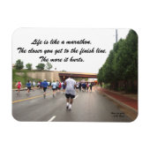 Das Leben ist wie ein Marathonmagnet Magnet (Horizontal)