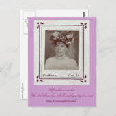 Das Leben ist wie ein neuer Hut...Probieren Sie es Postkarte (Vorne/Hinten)