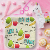 Das Leben ist wie ein Picnic Pappteller (Party)