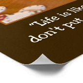 Das Leben ist wie ein Poker Poster (Ecke)
