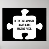 Das Leben ist wie ein Puzzle Poster (Vorne)