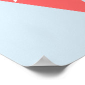 Das Leben ist wie ein Slogan aus Eis Poster (Ecke)