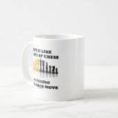 Das Leben ist wie ein Spiel des Schachs Kaffeetasse (Vorderseite Links)