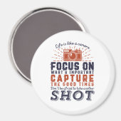 Das Leben ist wie ein Zitat eines Fotografen Magnet (Vorderseite/Rückseite)