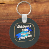 Das Leben ist wie eine Dose Sardinen... Schlüssela Schlüsselanhänger (Vorderseite)