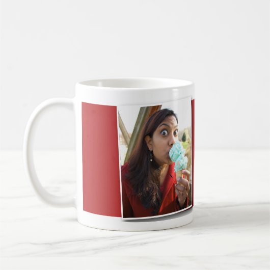 Das Leben ist wie eine Eiscremekegel Tasse (Links)