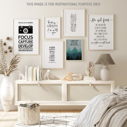 Das Leben ist wie eine Kamera, ein inspirierendes Poster