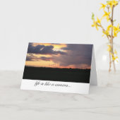 Das Leben ist wie eine Kamera-Inspirationskarte Karte (Gelbe Blume)