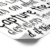 Das Leben ist wie eine Kamera Poster (Ecke)