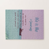 Das Leben ist wie eine Reise-inspirierend Puzzle (Horizontal)