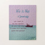 Das Leben ist wie eine Reise-inspirierend Puzzle (Vertikal)