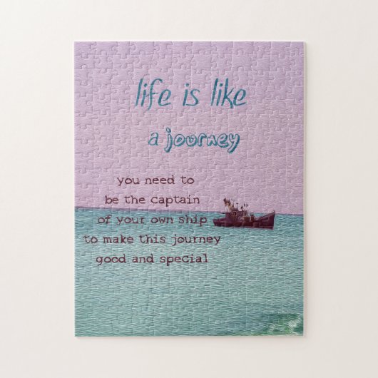 Das Leben ist wie eine Reise-inspirierend Puzzle (Vertikal)