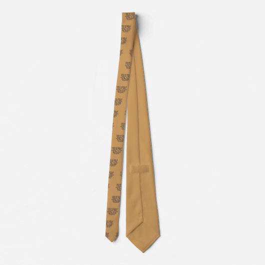 Das Leben ist wie eine Rolle des Toilettenpapiers… Krawatte (Rückseite)