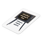 Das Leben ist wie eine sehr lange Fernsehshow, die Magnet (Linke Seite)