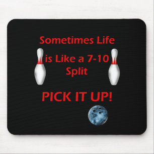 Das Leben ist wie eine Spalte 7 - 10 Mousepad