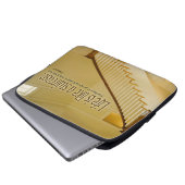 Das Leben ist wie eine Treppe Inspiration Zitat Laptopschutzhülle (Vorne Knopf)