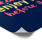 Das Leben ist wie Eiscreme Inspiration Sommerquote Poster (Ecke)