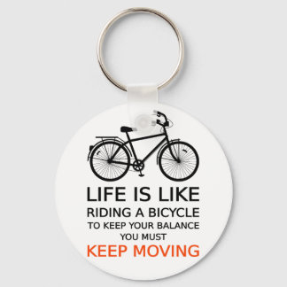 Das Leben ist wie Fahrrad fahren, Wort, Text Schlüsselanhänger