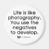 Das Leben ist wie Fotografie Magnet (Vorne)