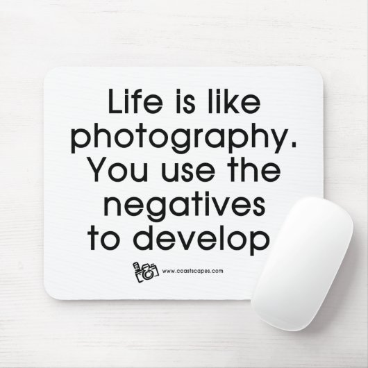 Das Leben ist wie Fotografie Mousepad (Mit Mouse)