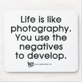 Das Leben ist wie Fotografie Mousepad (Vorne)