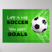 Das Leben ist wie Fußball Poster (Vorne)