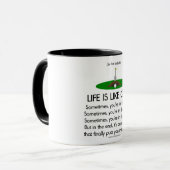 Das Leben ist wie Golf Tasse (Vorderseite Links)