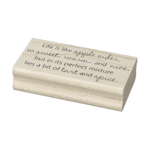 Das Leben ist wie Gummistempel