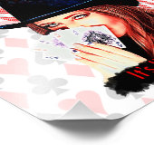 Das Leben ist wie Karten spielen Fotodruck (Ecke)