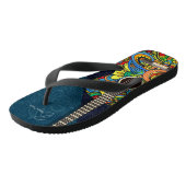 Das Leben ist wie Musik, immer ein gutes Lied | Gi Badesandalen (Schrägansicht)