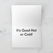 Das Leben ist wie Pizza-Grußkarte Karte (Innenseite)