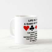 Das Leben ist wie Spiel der Kaffeetasse (Vorderseite Links)