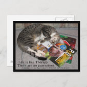 Das Leben ist wie Therapie Postkarte (Vorne/Hinten)