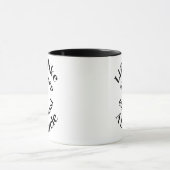 Das Leben ist wie Typografie Mod-Spaß Tasse (Zentrum)