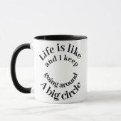 Das Leben ist wie Typografie Mod-Spaß Tasse (Links)