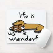 Das Leben ist Wienderful Mousepad (Mit Mouse)