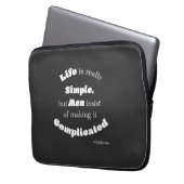 Das Leben ist wirklich einfach... Konfuzius - Lapt Laptopschutzhülle (Vorderseite Links)