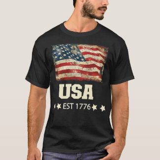 Das Leben ist wirklich gut erschüttert US-Flagge 4 T-Shirt
